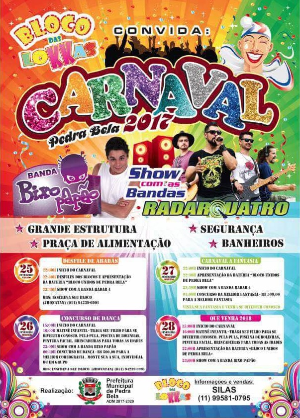 Carnaval 2017 em Pedra Bela - SP
