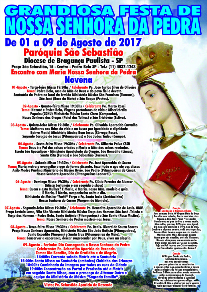 Festa de Nossa Senhora da Pedra 2017