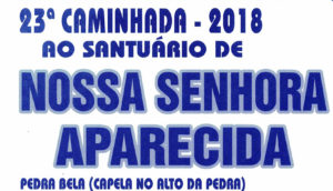 Cartaz Caminhada Bragança a Pedra Bela 2018