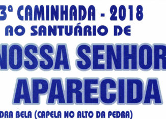 Cartaz Caminhada Bragança a Pedra Bela 2018