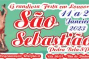 Destaque - Cartaz Festa de São Sebastião 2023 em Pedra Bela-SP