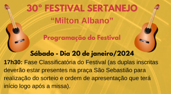 Destaque 30º Festival Sertanejo em Pedra Bela - 2024